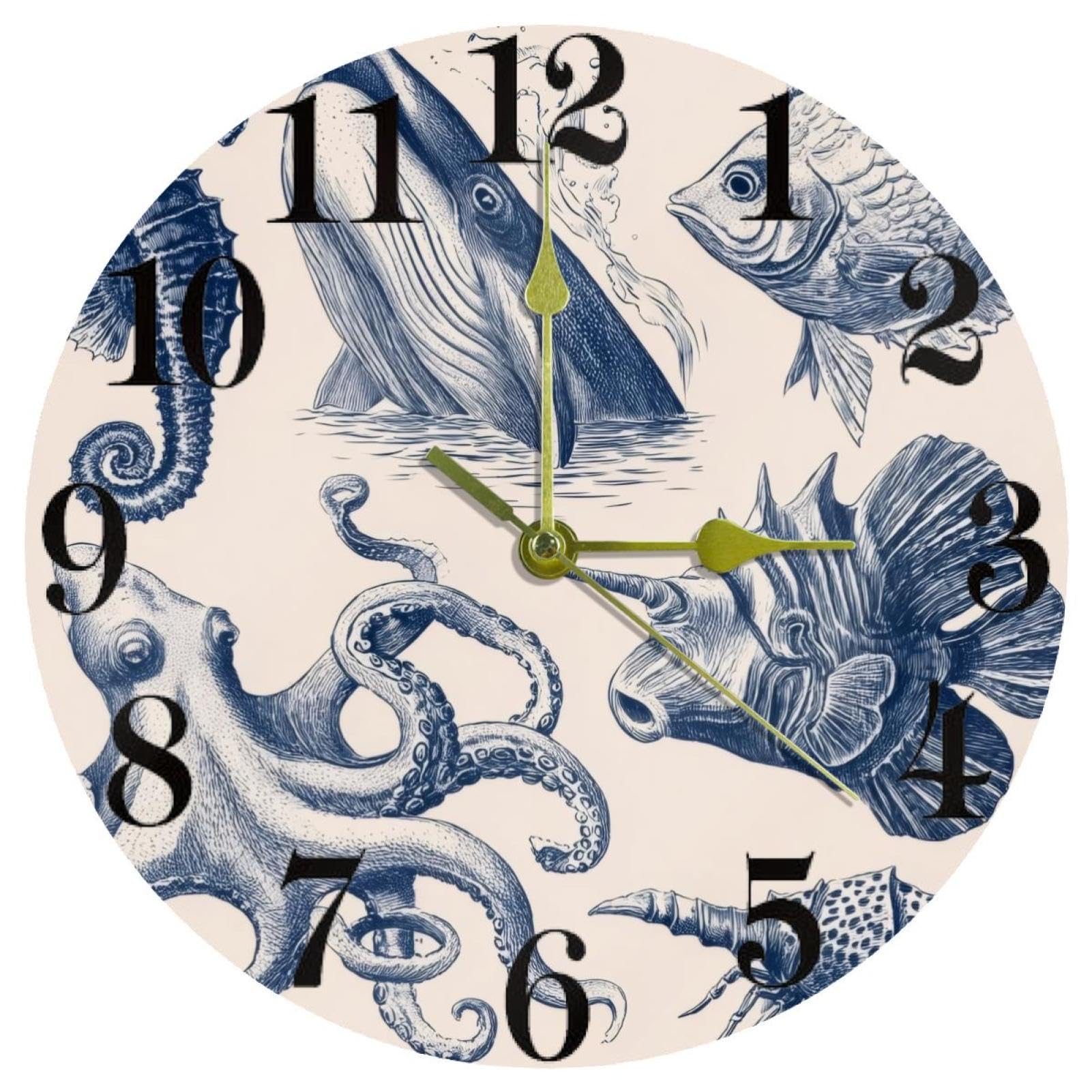 Horloge murale fonctionne à piles avec mécanisme à quartz précis
