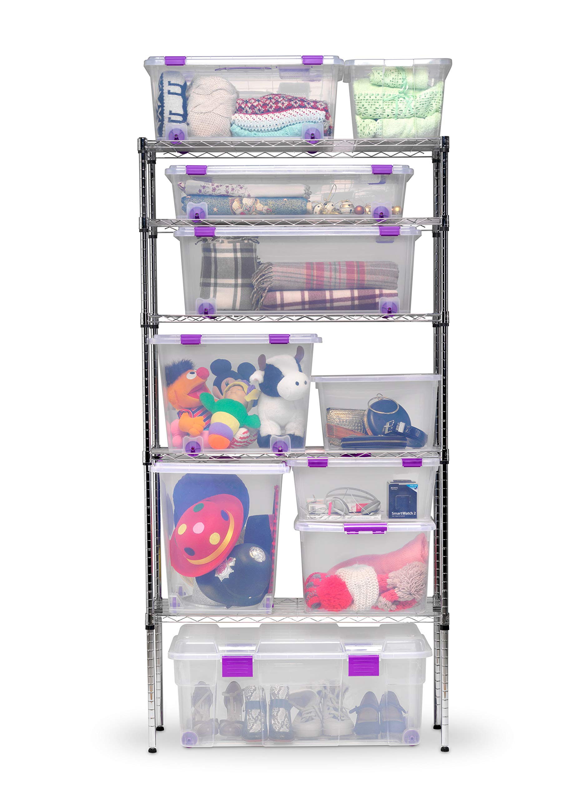 Caja Almacenaje plástico Transparente con Ruedas Natural - 800x395x340-78 litros (3)