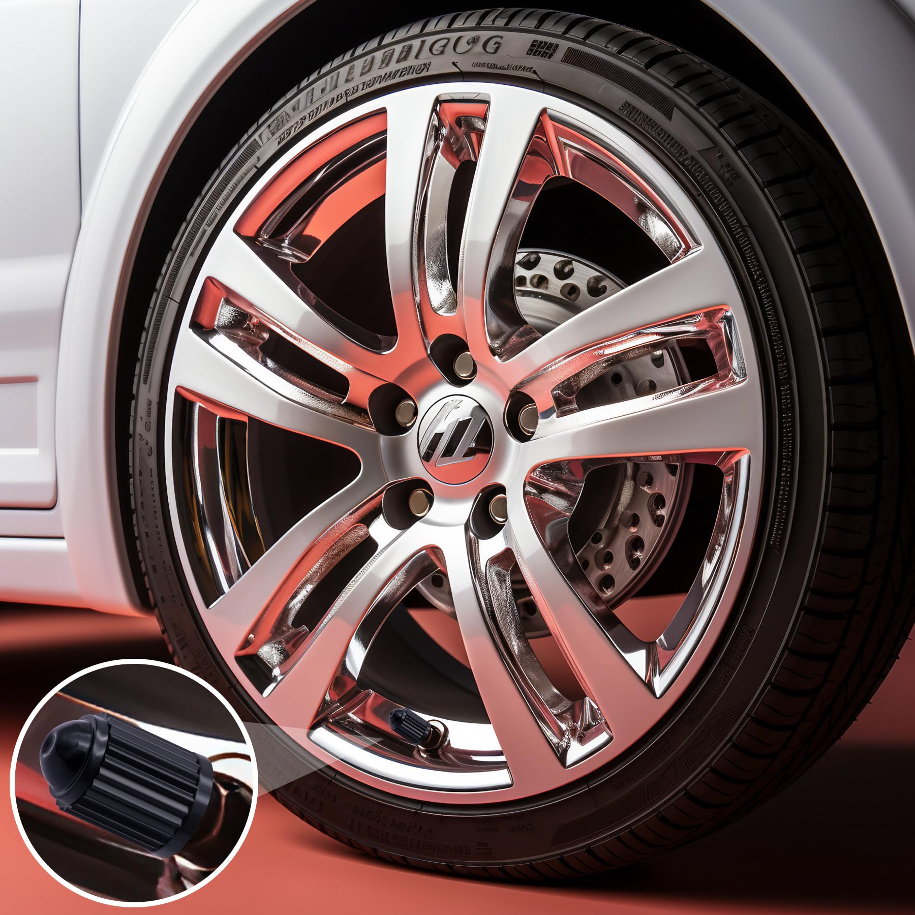 30 Stück Reifenventilkappen, verbesserte Version, Kunststoff-Luftkappen, mit O-Ring-Gummidichtung, Universal-Reifenventil-Staubkappen für Autos, SUV, LKW, Fahrräder, Motorräder, Fahrräder
