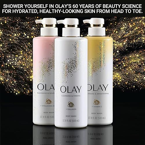 Miniatura 8 de Olay Gel de baño con vitamina C y B3, nutritivo y revitalizante, 17.9 onzas líquidas (17.9 fl oz) - Paquete de 3