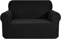 Vista 106 de CHUN YI - Funda elástica de 1 pieza para sillón grande, funda protectora suave de Jacquard con elastano, detalle de cuadros y parte inferior