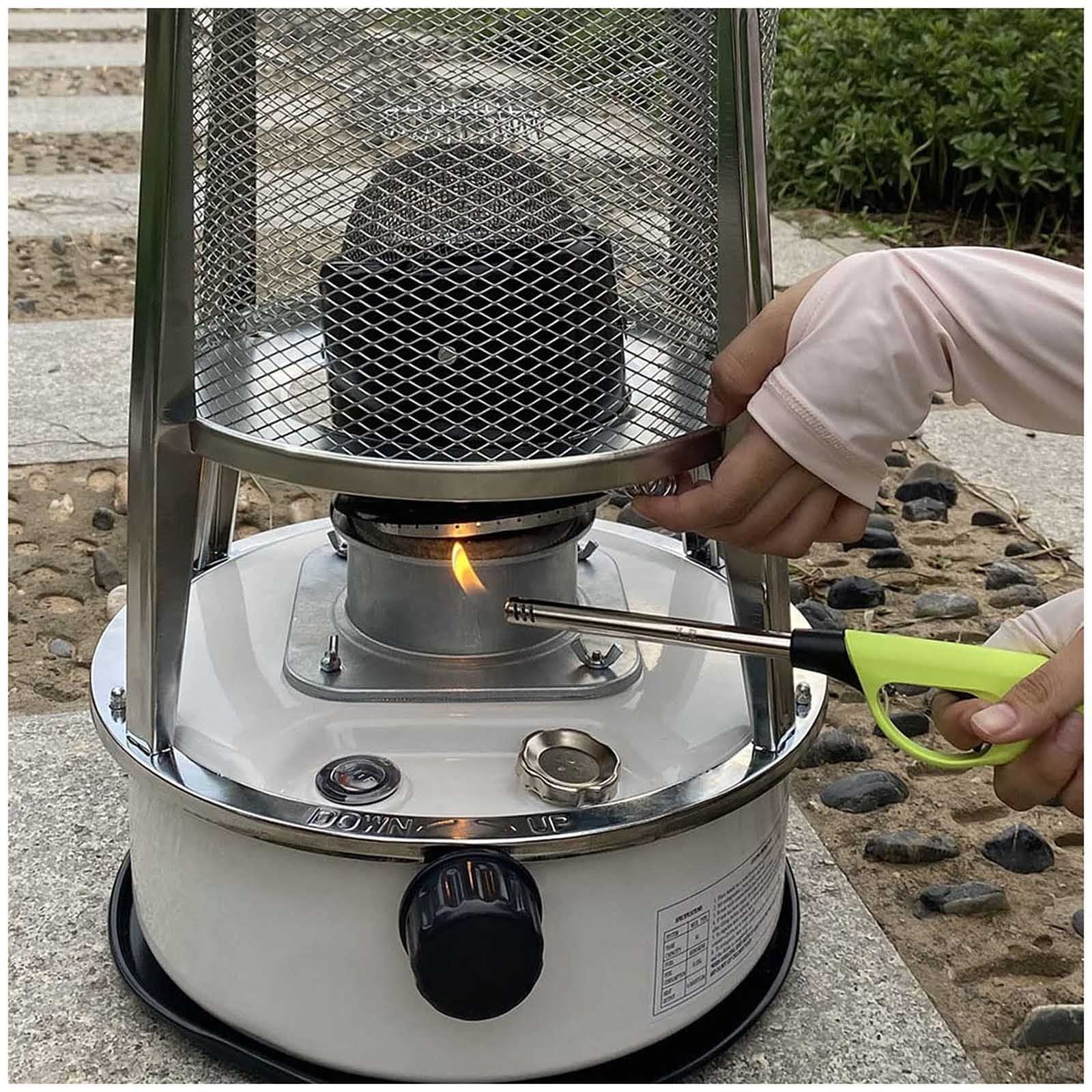 Estufas de Queroseno de Interior, Estufa de Queroseno sin Electricidad, Calentadores de Parafina de Aceite para Camping, Calefacción de Tiendas de Campaña/White/6Lwhite