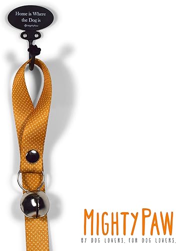 Miniatura 8 de Campanas tintineantes Mighty Paw 2.0, diseñador de campana para perro, elegante de tela con calidad de primera calidad, campana de puerta para