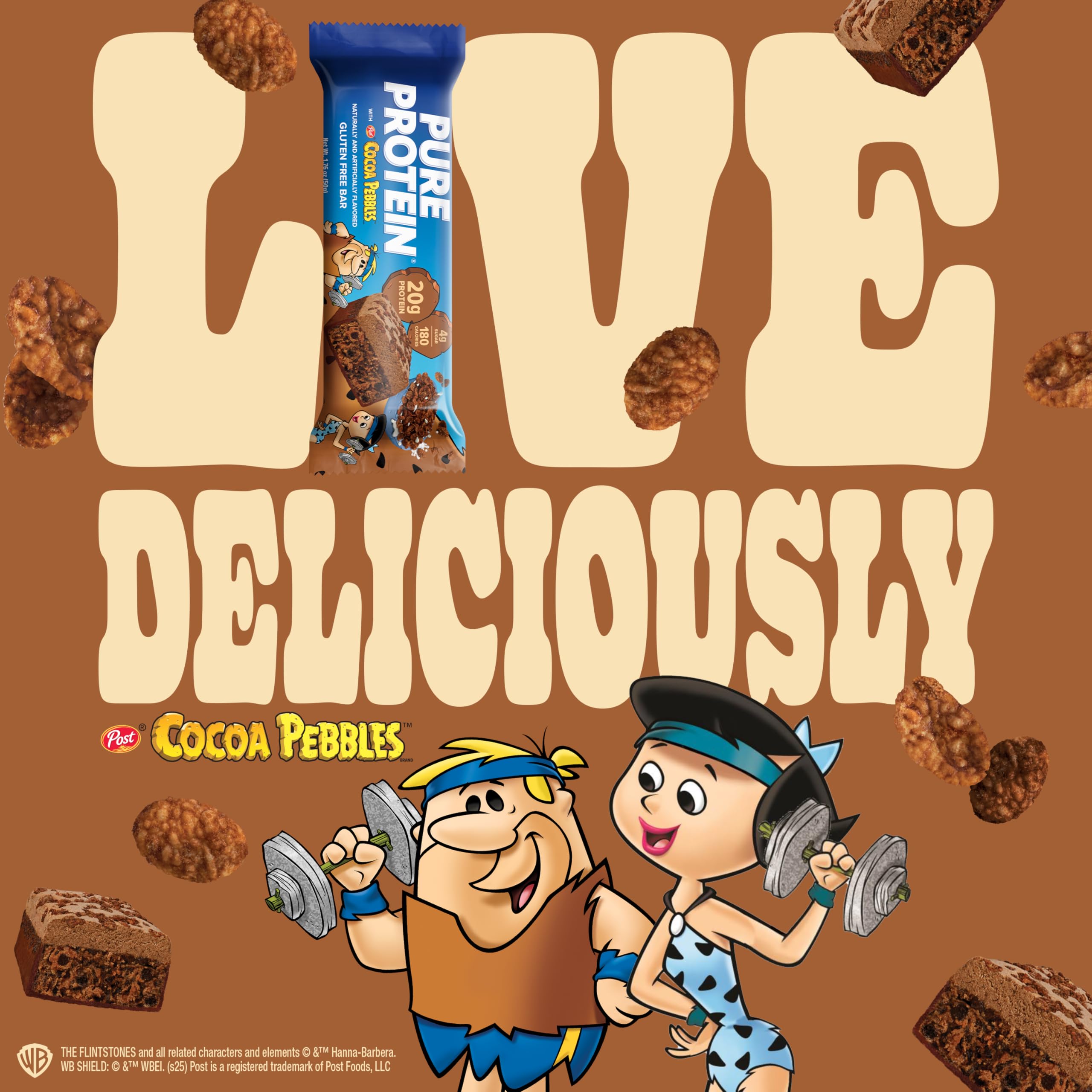 Pure Protein Cocoa PEBBLES™ Protein Bars, 20g Protein, Gluten Free, 4 Ct — Amazon image 6