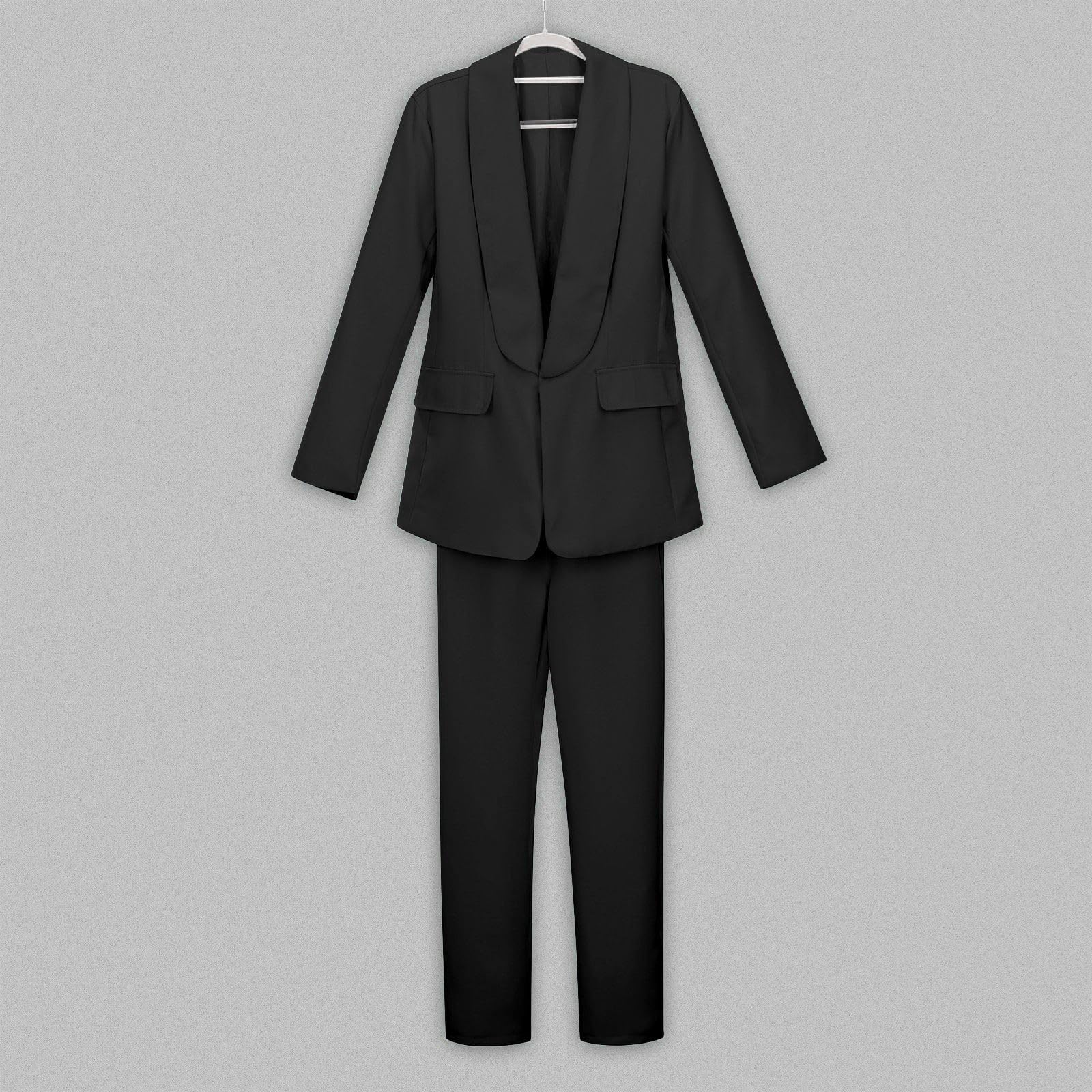 Blazer para niña chaqueta de traje formal color sólido manga larga talla 5-14 años