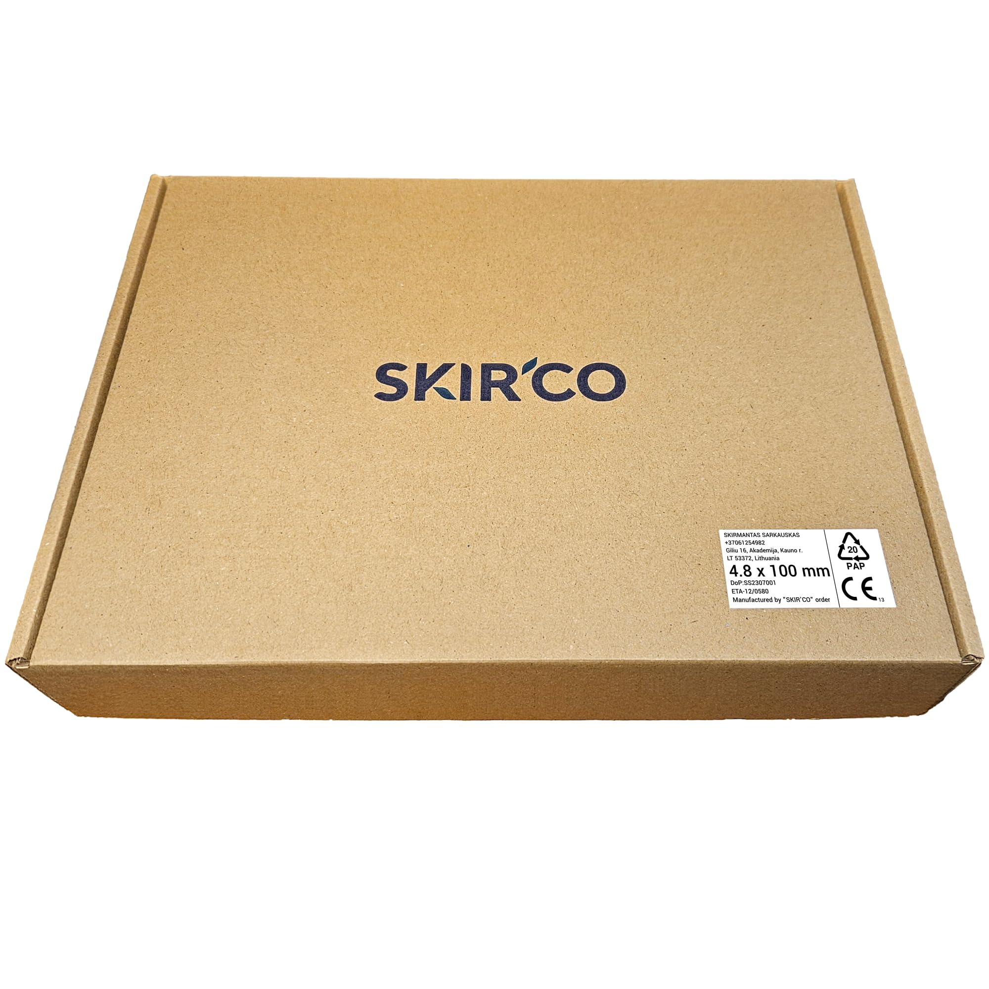SKIR'CO (100 szt.) Malowane wkręty dachowe 4,8 x 100 mm, z łbem sześciokątnym, wkręty samowiercące z podkładką EPDM (zielony chrom, RAL 6020)