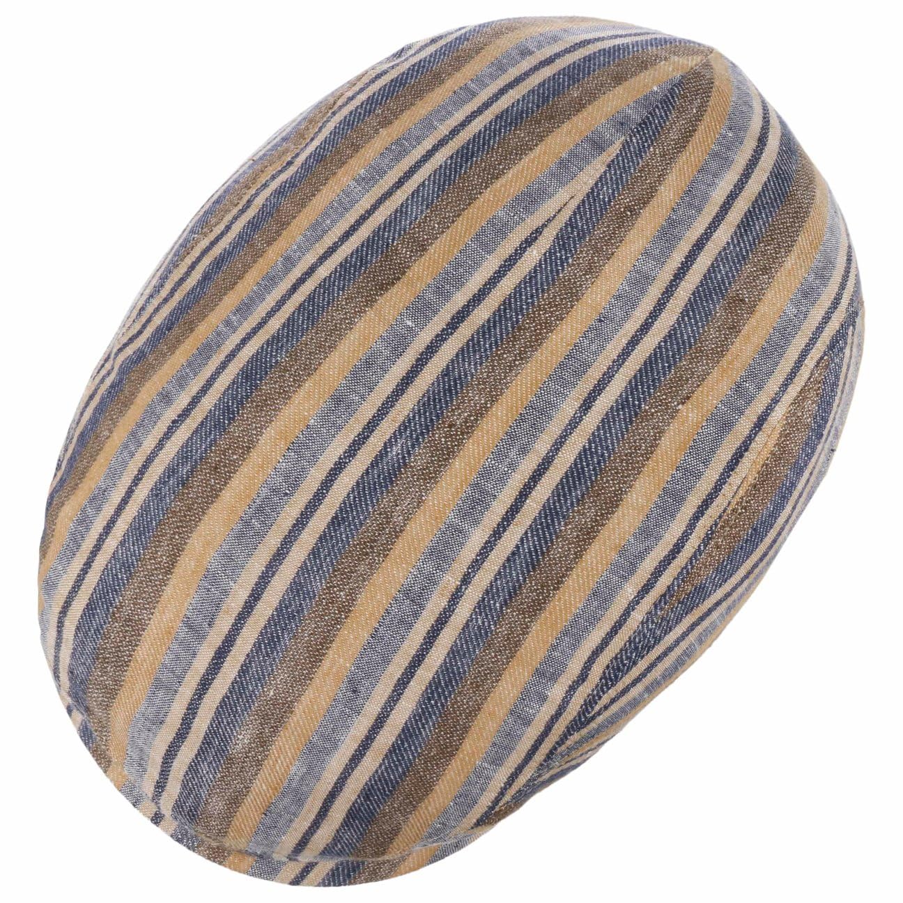 Stetson Sacota Driver Coppola Rigata Multicolore in Lino Prodotto in UE Unisex Primavera Estate