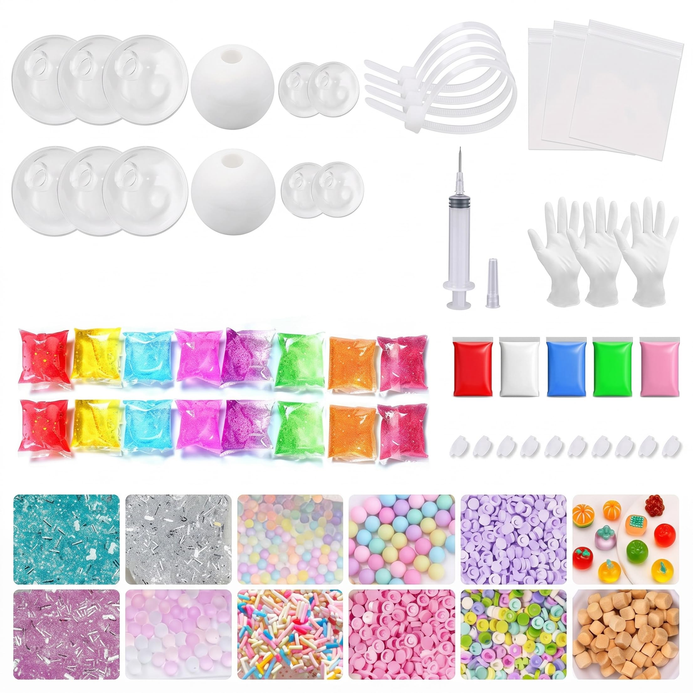 Stress Ball Making Kit, 1 Set Reusable Diy Stress Ball Kit