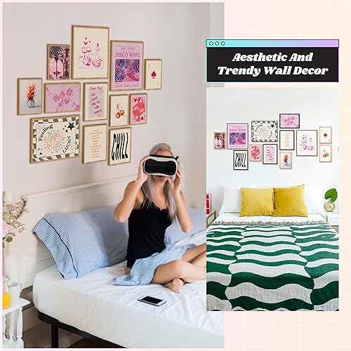 Miniatura 3 de 97 Decor Bonita decoración estética de habitación preppy, pósteres para dormitorio, bonitas imágenes estéticas de arte de pared, impresiones