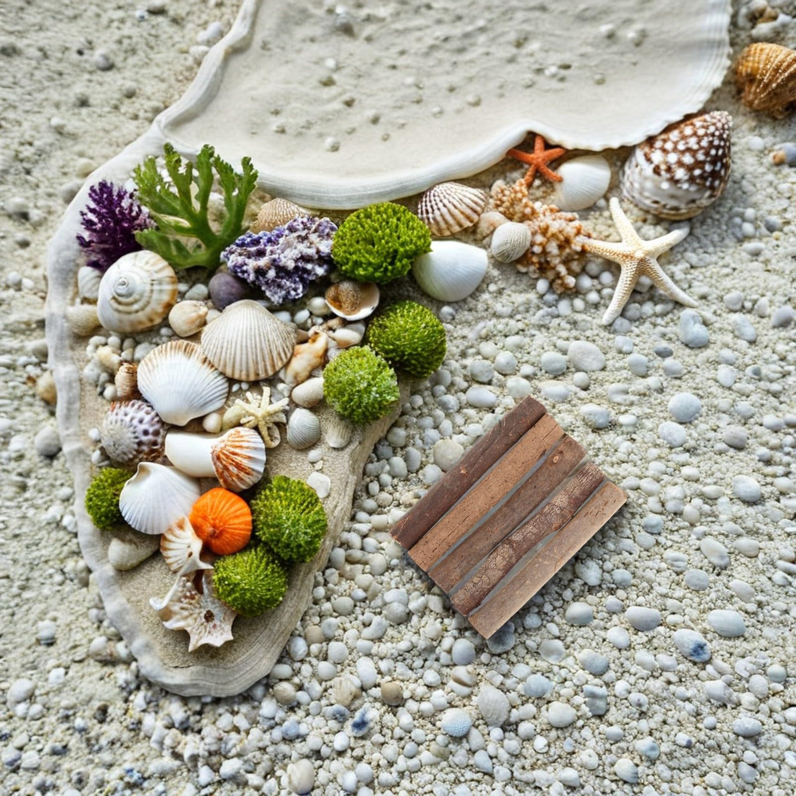 Mobestech 100 Stück Bastelholz aus Naturholz Leichte Kleiner Holzstäbchen mit Rustikalem Design für Bastelarbeiten und Dekorationen im Woodland Stil