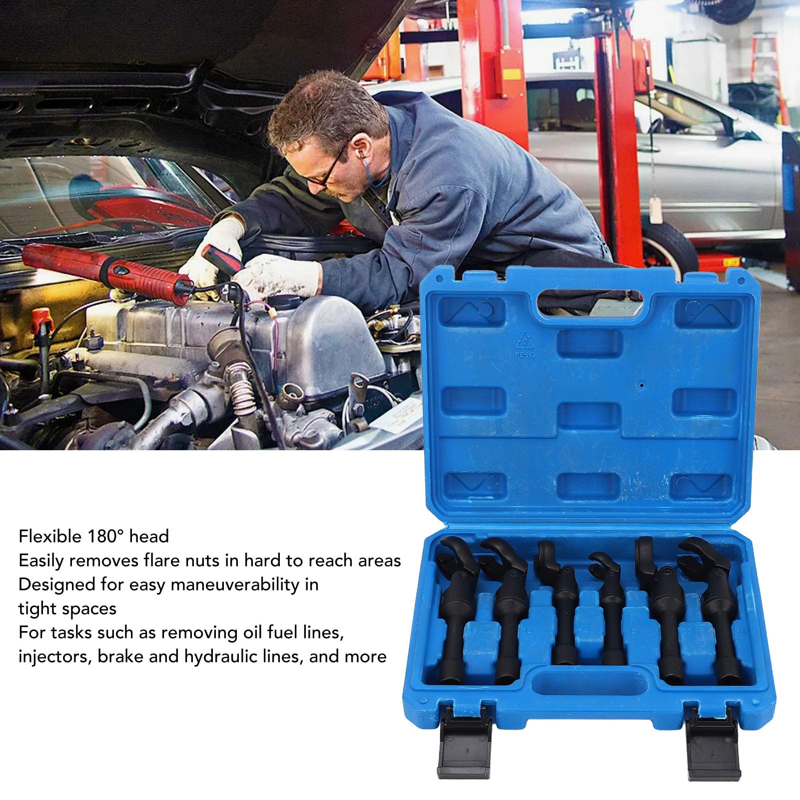 Amazon.com: PMJMANKI 6PCS Long Flex Head Crows Foot Wrench Set