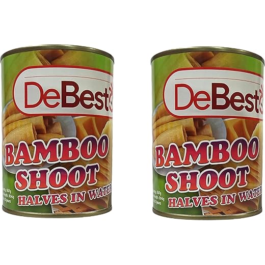 De Besto Bamboo Shoot Halves in Water 567g | Premium Imported Quality Product (Pack of 2)