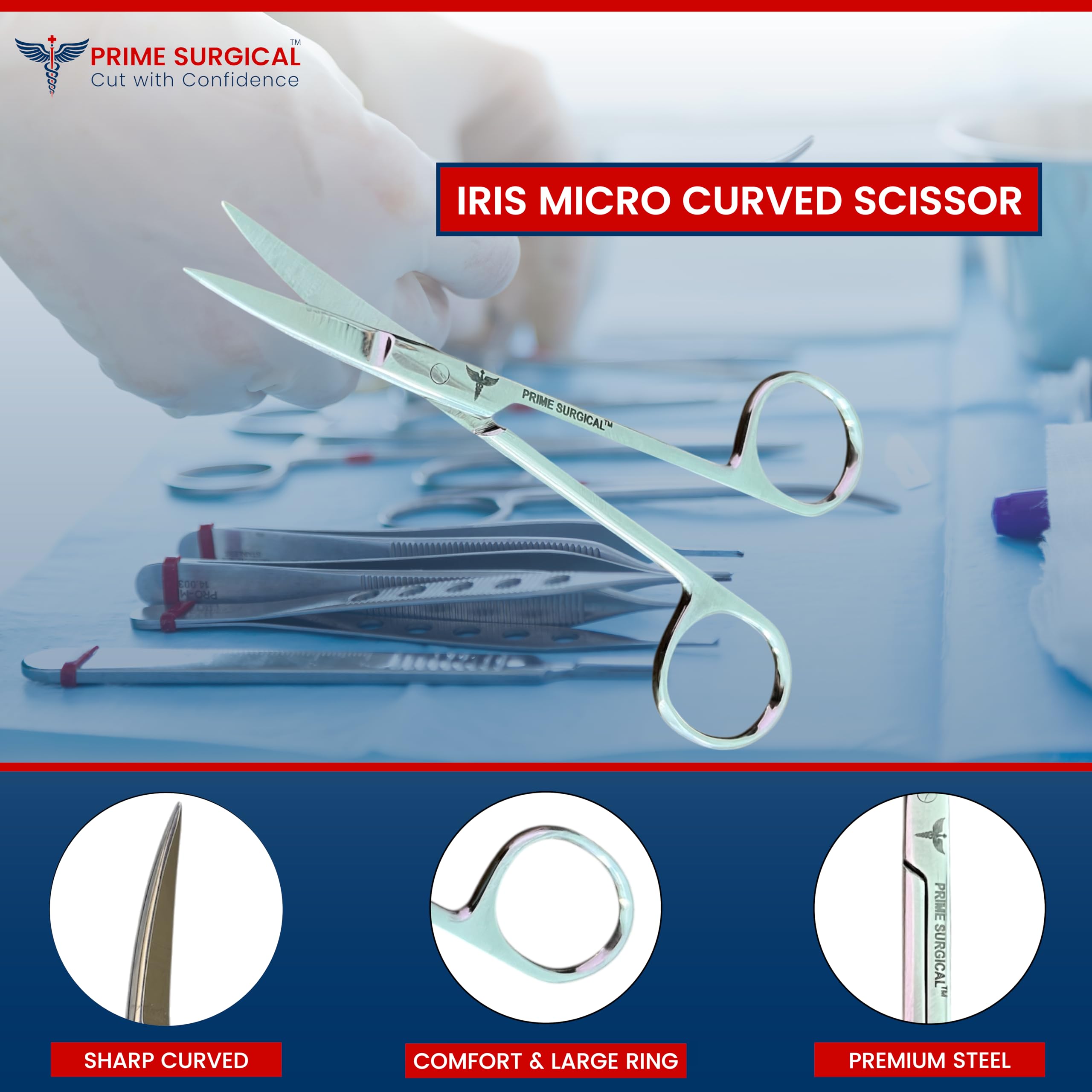 Iris Micro Dissecting Scissors - Surgical Precision -2