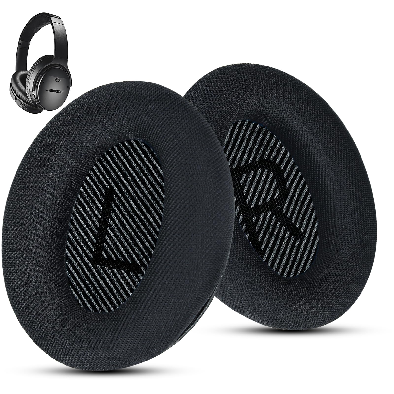 Komfort-Ohrpolster Für Bose QC35/QC45 Kopfhörer – Weich, Atmungsaktiv, Mit Memory-Schaum, Leicht Zu Wechseln