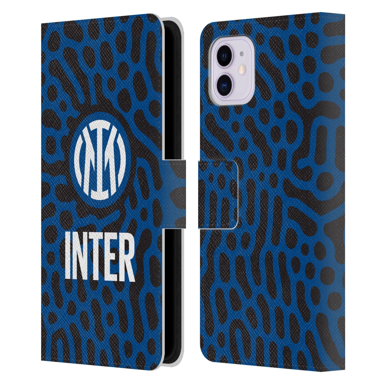 Carcasa libro iPhone 11 Inter Milan con soporte horizontal 7