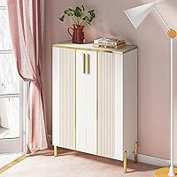 Vista 5 de Tribesigns Shoe Cabinet with Doors, 6-Tier Shoe Storage Cabinet with Adjustable Shelves, Shoes Rack Shoe Storage Organizer for Entryway, Hallway