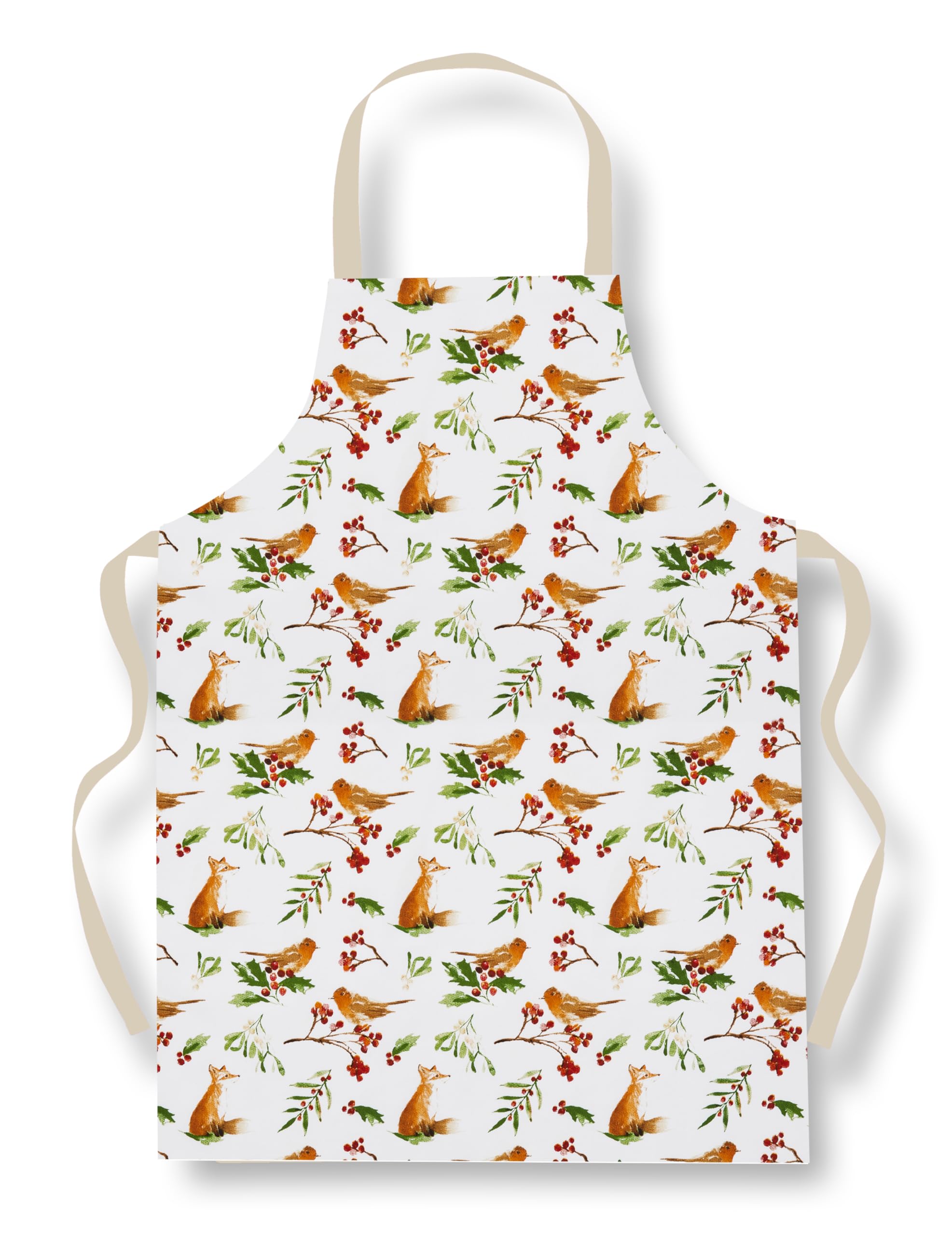 Cooksmart British Designed Christmas Apron | Aprons For Women & Men | Christmas Cooking Apron For All Types Of Kitchens | Apron For Women & Men - A Winters Tale (PVC)