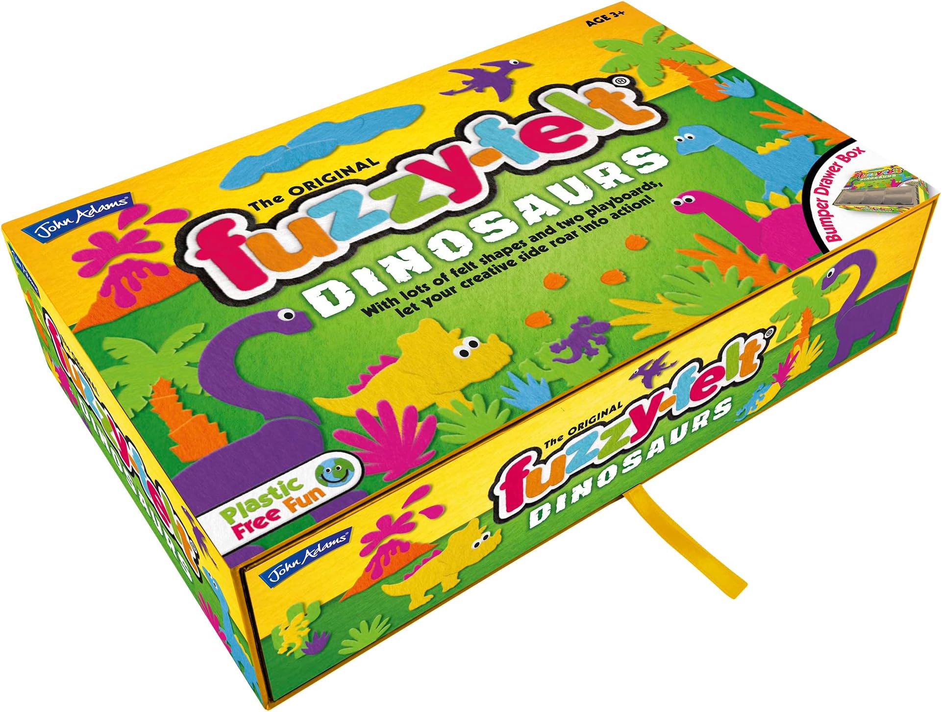 The Original Fuzzy-Felt: Dinosaur Set - Let your creative side roar into action, Preschool toys for ages 3+