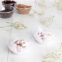 Vista 5 de PLASTICPRO Cuencos de plástico duro de 6 onzas del desierto – Cuencos de helado desechables transparentes de calidad premium, paquete de 40