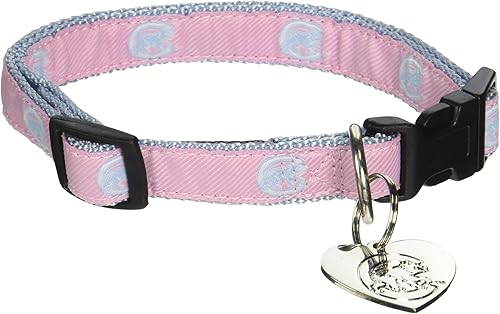 Sporty K9 MLB Chicago Cubs - Collar de perro rosa, mediano
