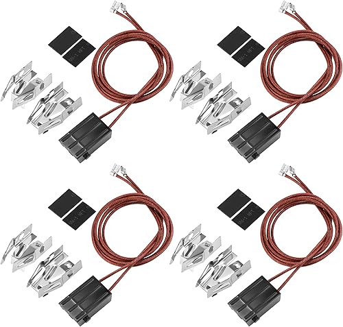 Miniatura 9 de WB30M1 WB30M2 Juego de repuesto de quemadores de estufa eléctrica de 4 paquetes, incluye 2 WB30M1 (6") y 2 WB30M2 (8") - De MIFLUS, compatible para