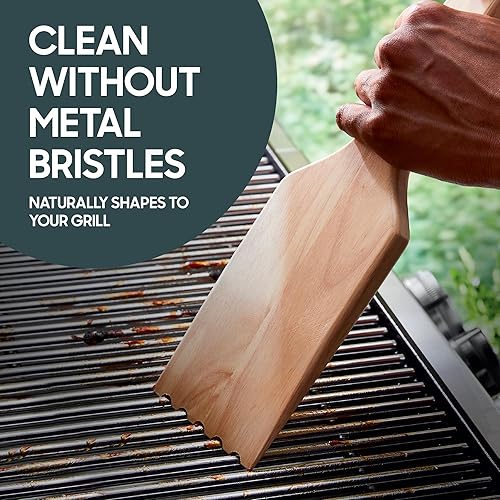Miniatura 3 de Hammer + Axe Rascador de madera para parrilla con abridor de botellas integrado, raspador de madera compatible con todos los ahumadores y parrillas