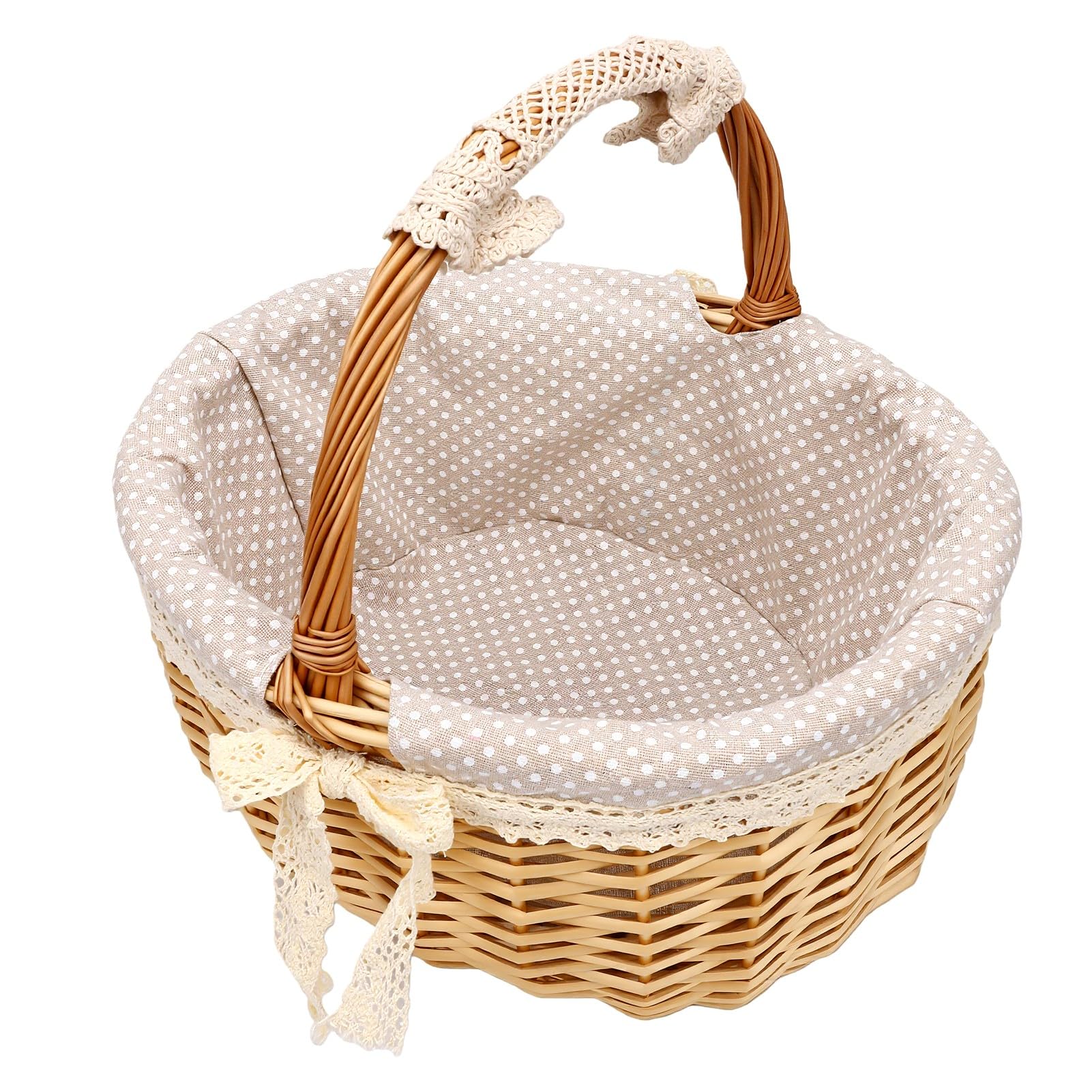 Handmade Flower Girl Basket, 12.6in (L 205-235)
