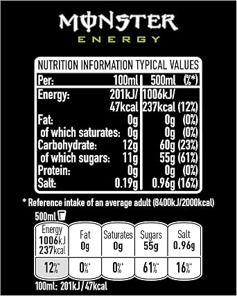 Monster Energy Drink Can 500 ml (Pack of 24)