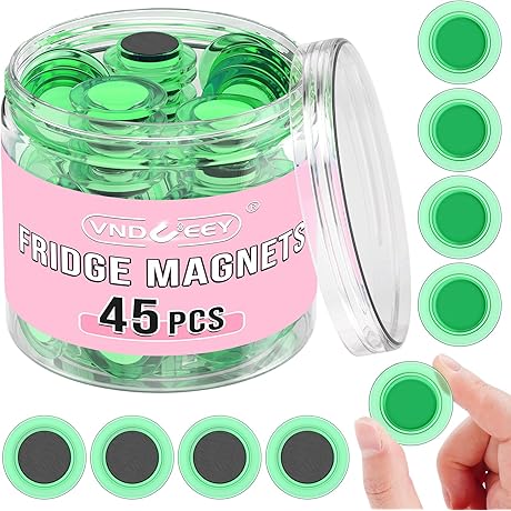 VNDUEEY Green Dry Eraser Board Magnets for Fridge or Whiteboard