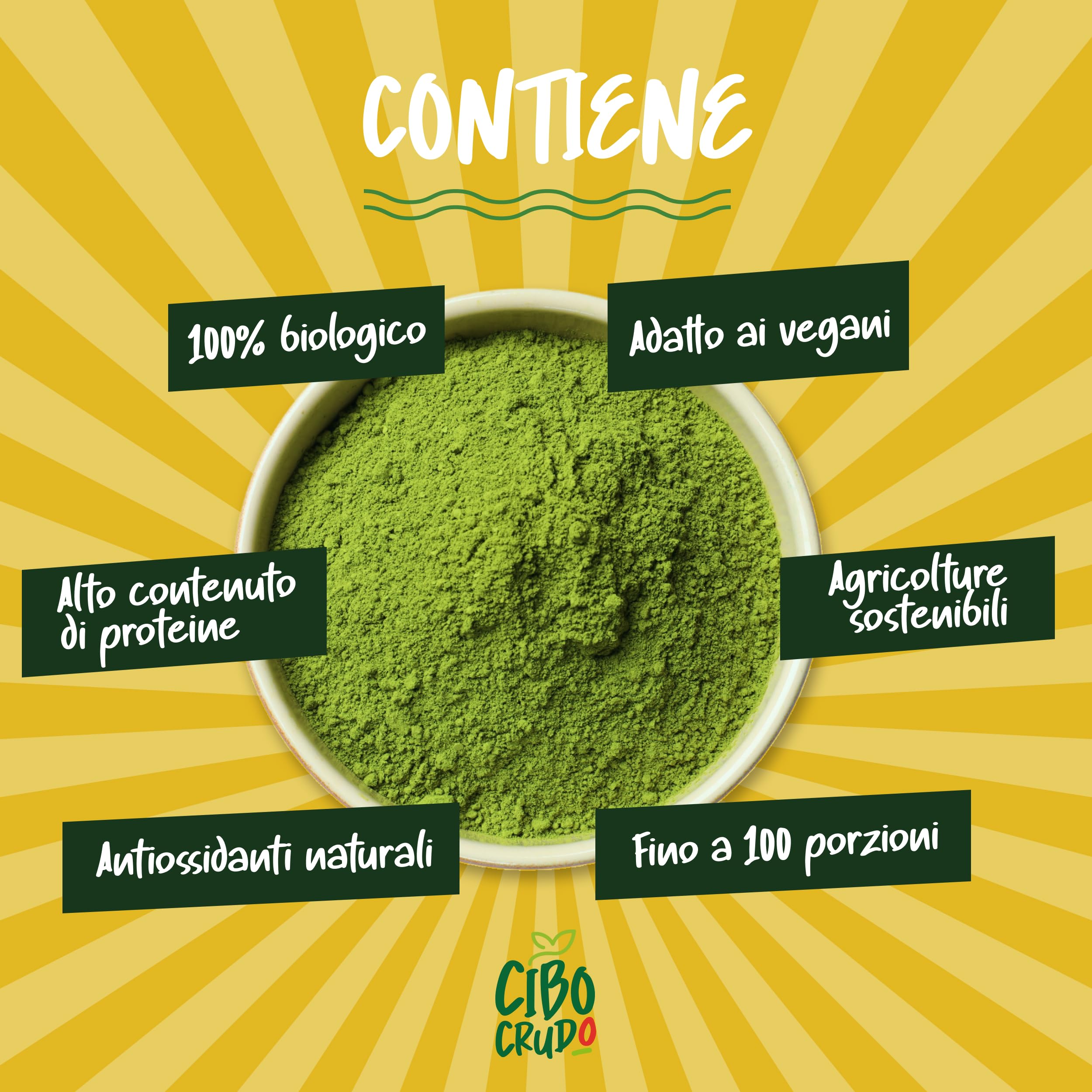 The Matcha Cerimoniale Giapponese e Bio - 100g. Te Verde Matcha in Polvere Biologico per Cerimonia del Tè Matcha Latte o Frullati. Organic Matcha Green Tea Powder.