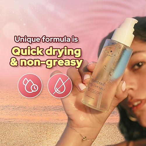 Miniatura 3 de Aceite corporal polipéptido de Florida Glow - Con escualeno, aceite de jojoba, péptidos y vitamina C - Aceite corporal para mujeres y hombres -