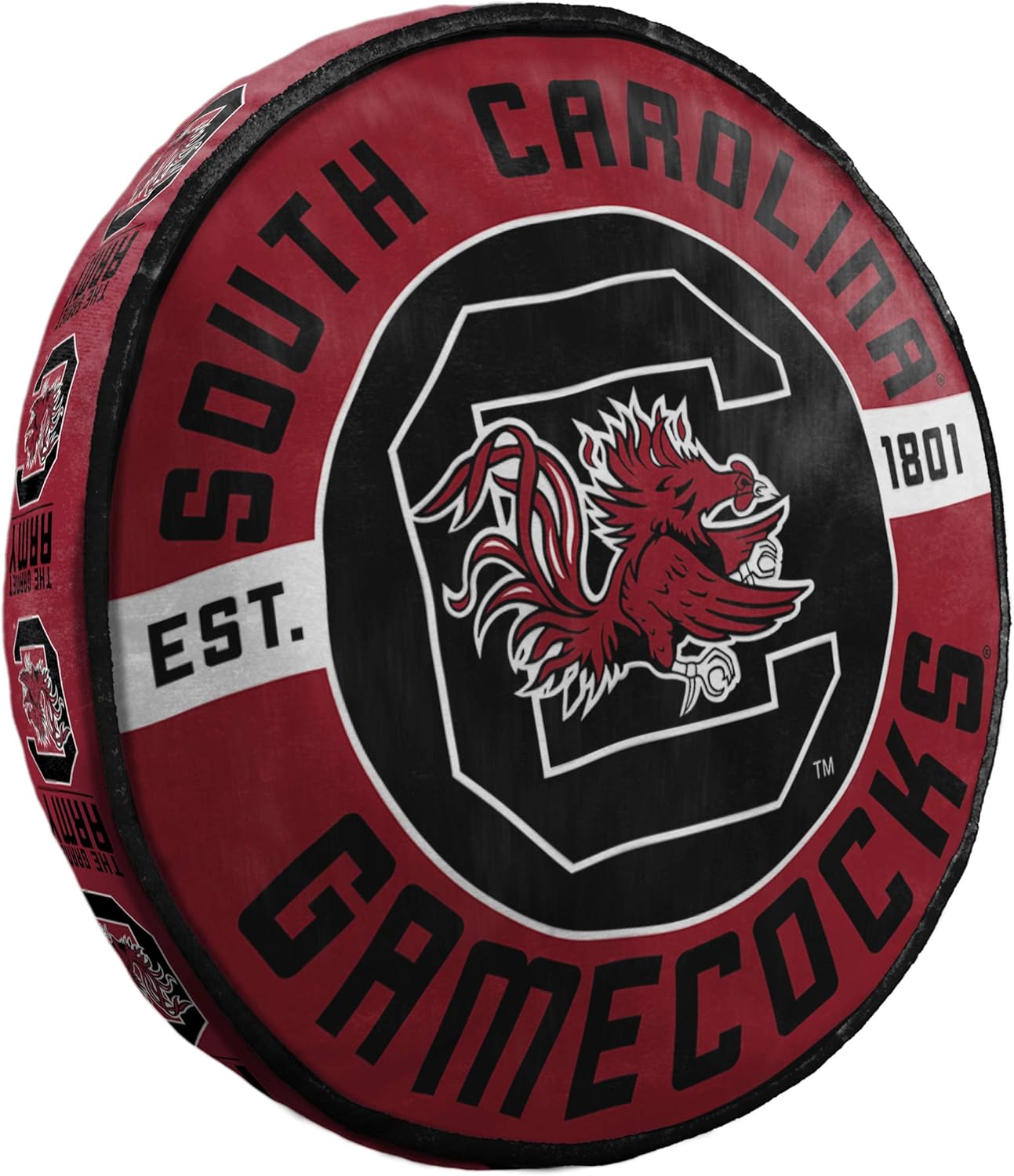 NORTHWEST NCAA South Carolina Gamecocks Unisex-Adult Round Cloud Pillow, 15", Team Colors
