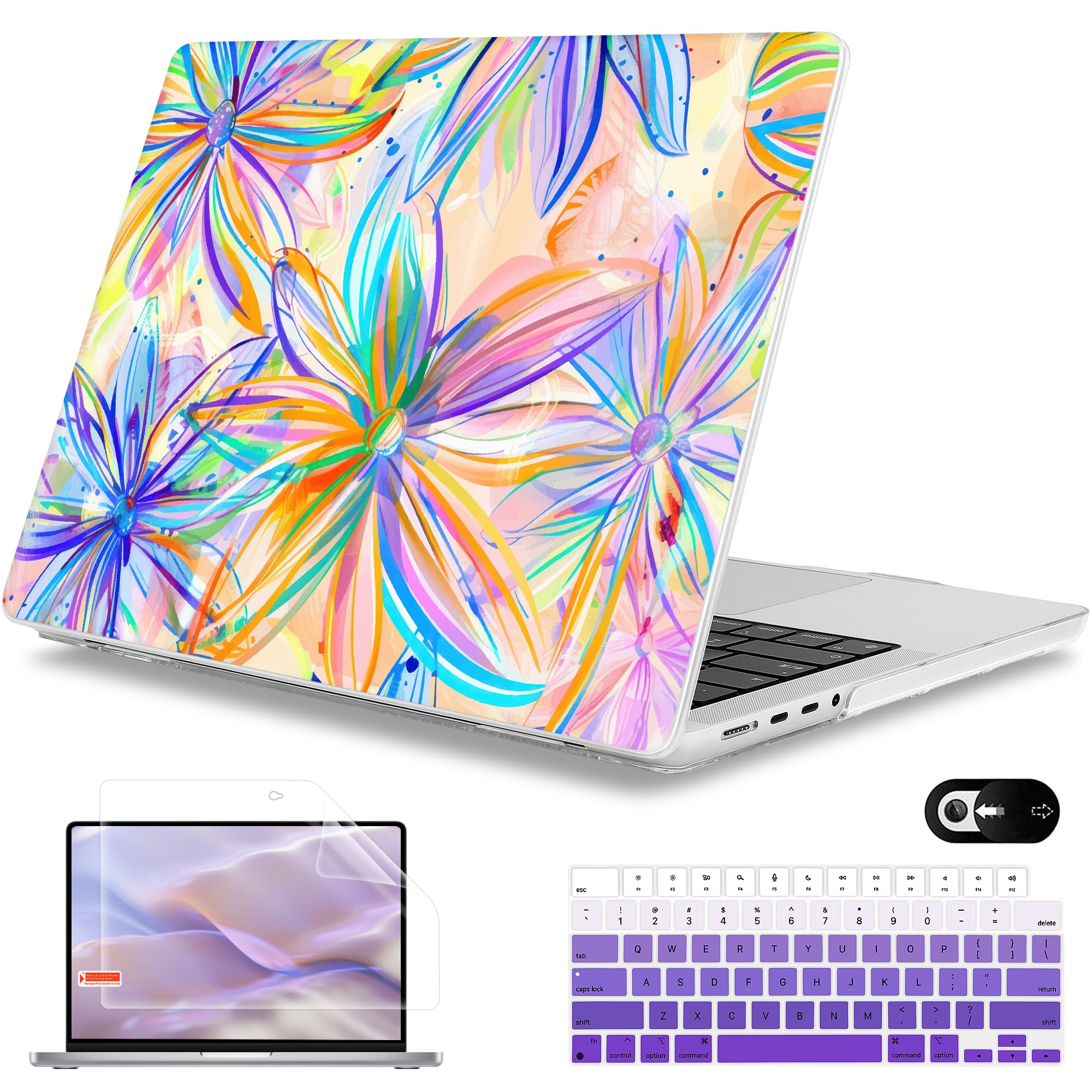 Mektron Case for M5 MacBook Pro 14 inch 2026 Model A3427 A3426 Fit 2025-2021 Model A3434 A3112 M4 A3112 A3401 A3185 M3 A2918 A2992 M2 A2779 M1 A2442