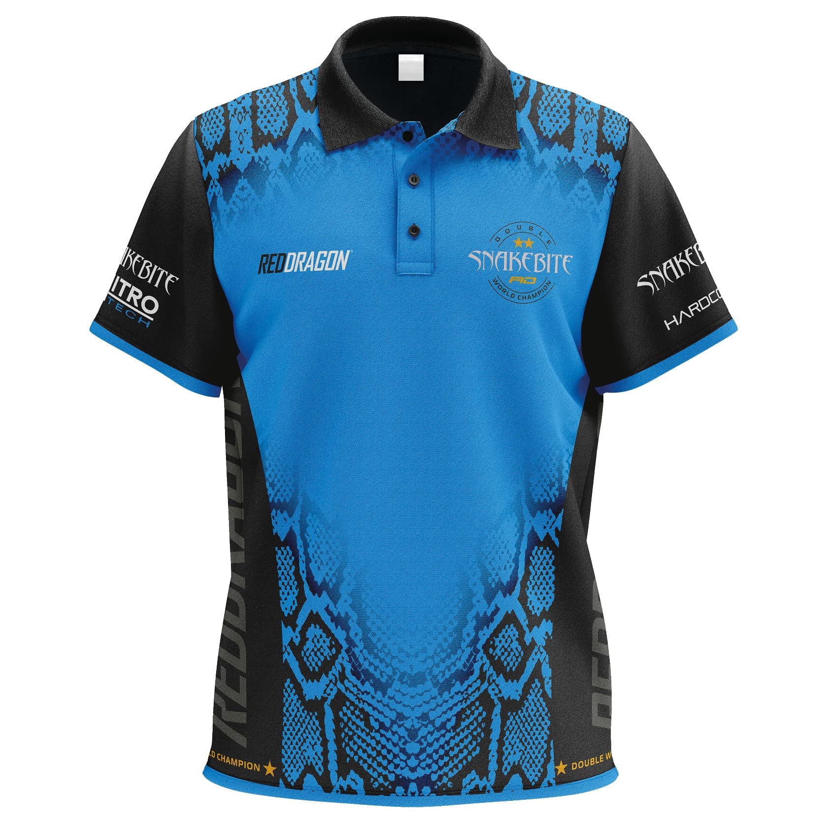 RED DRAGON Peter Wright Snakebite DWC Tour Polo Dart Shirt