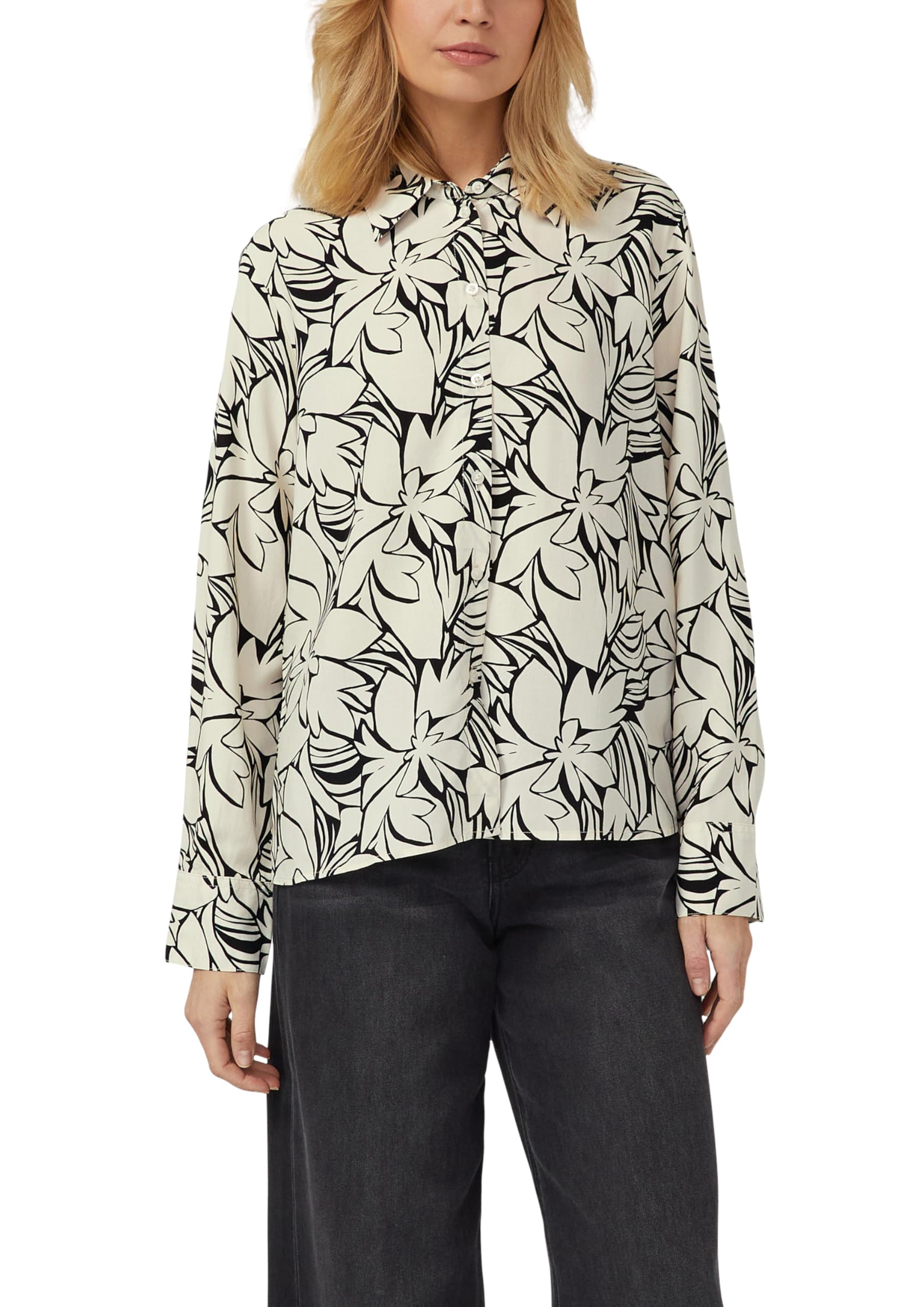 s.Oliver Fließende Bluse mit floralem Muster