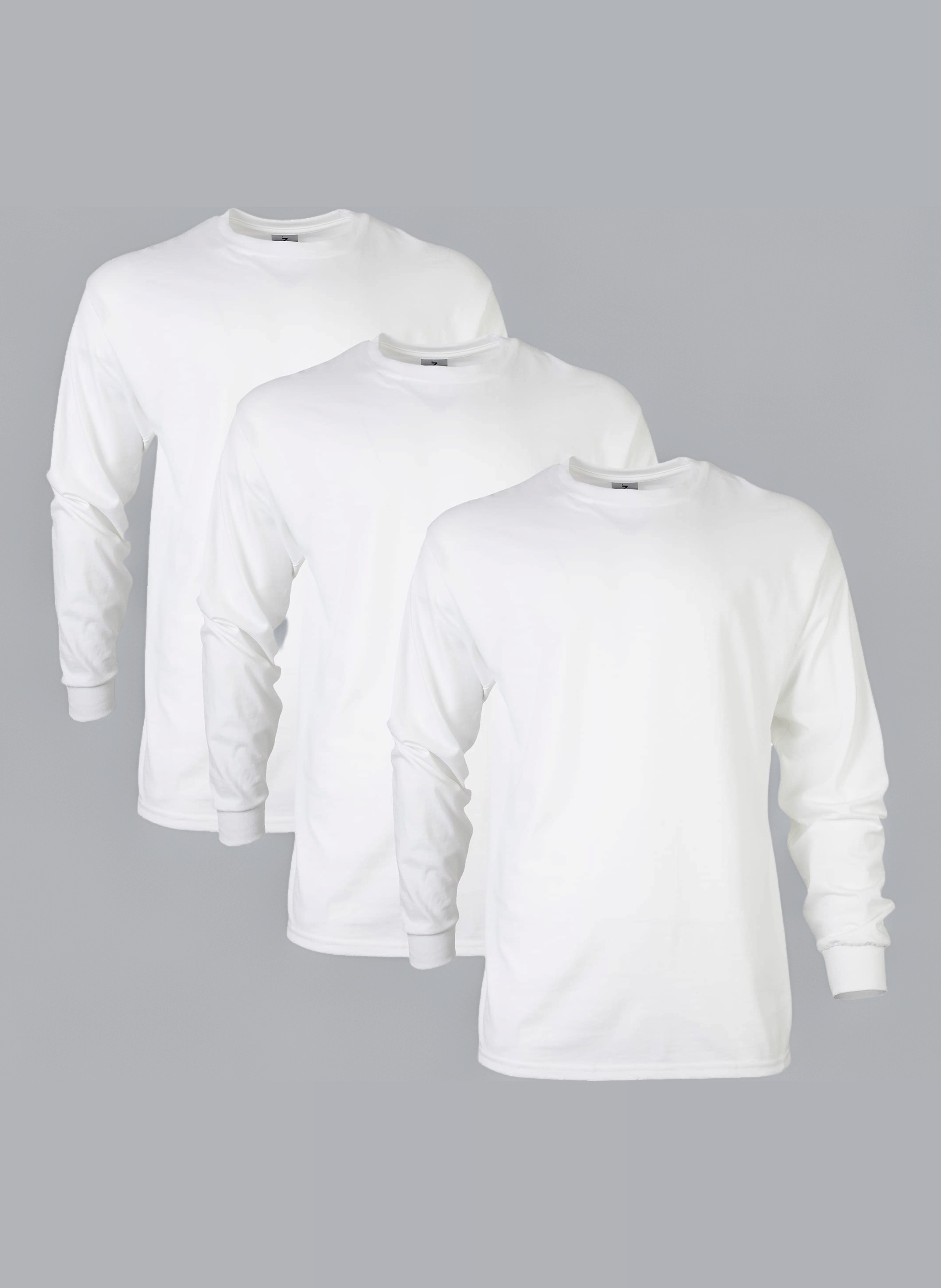 Unisex-Adult Ultra Cotton Long Sleeve T-Shirt, Style G2400, (Pack of 3)