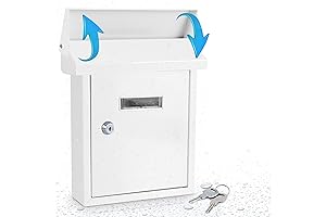 SereneLife SLMAB01 Weatherproof Wall Mailboxes for Outside