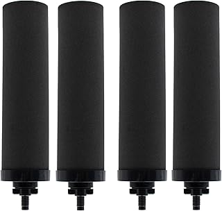 1 Micron Water Filter Replacement for Berkey® BB9-2 Black Purification Elements, Compatible with Berkey® Gravity Filter System, Pack of 4