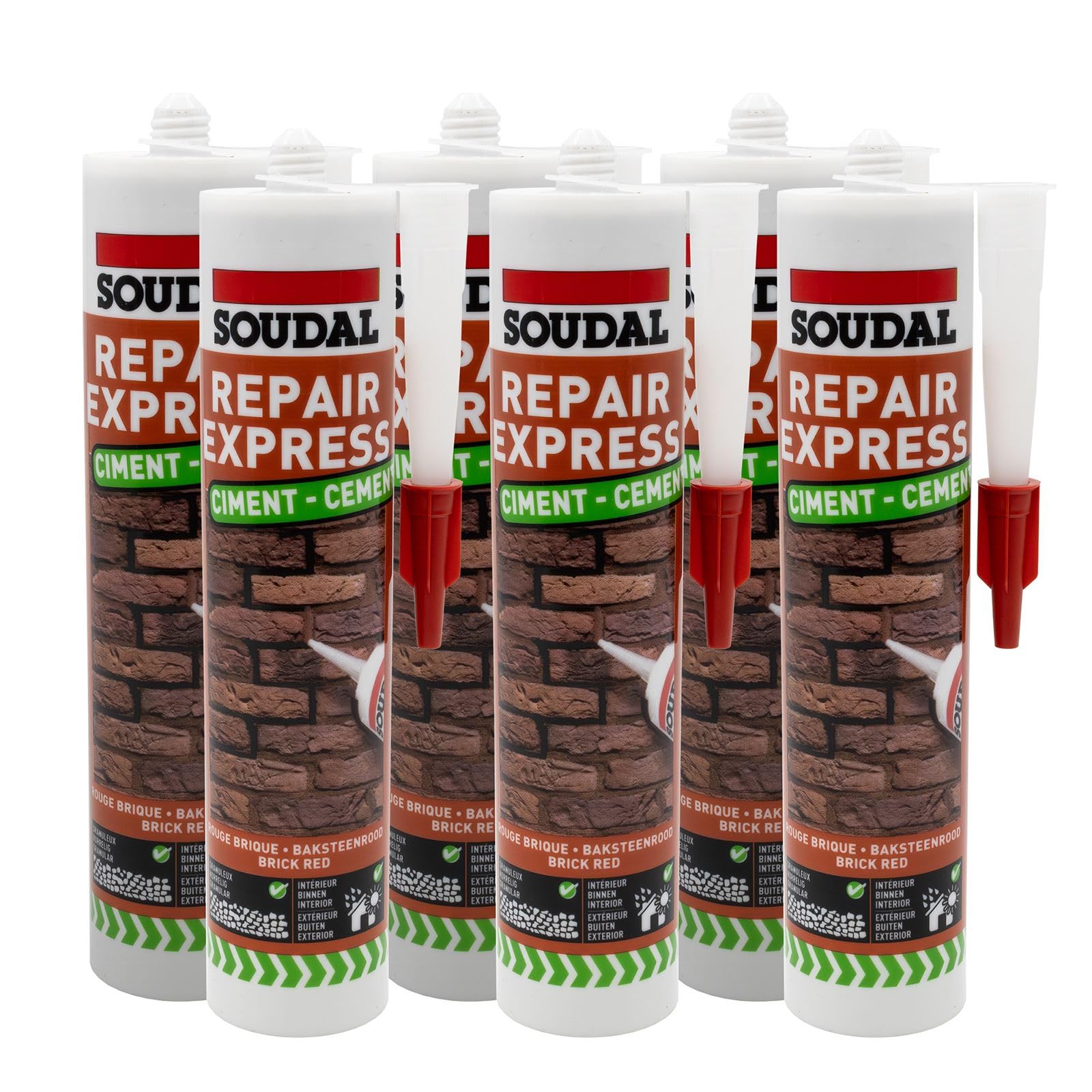 Truly Pvc Limited Brick Red Soudal Repair Express Cement Acrylic Polymer Textured (X6)