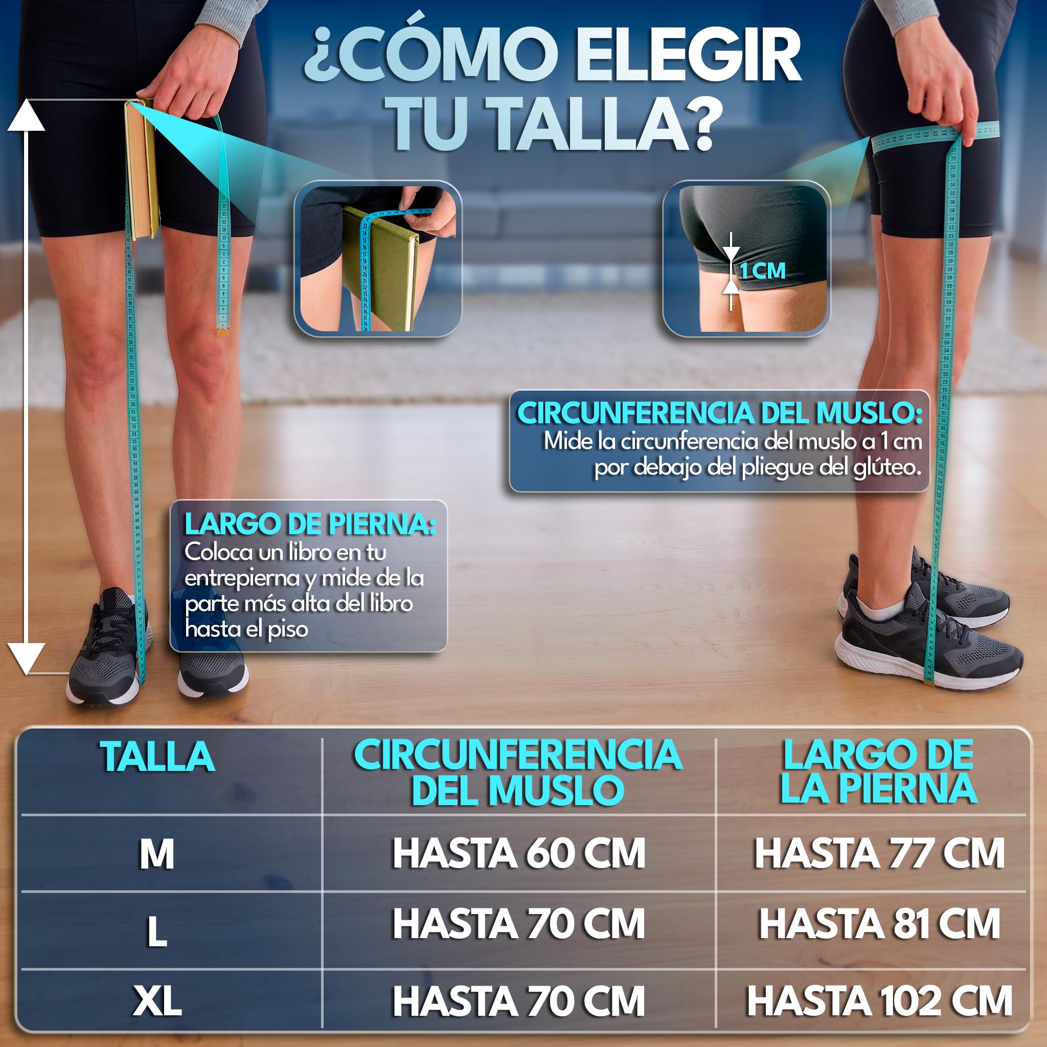 Presoterapia para Casa 270 mmHg, Botas Presoterapia Piernas con 6 Cámaras y 12 Modos Máquina de Compresión Aire, Drenaje Linfático, Profesional Portátil + Guía de Bienestar (L)