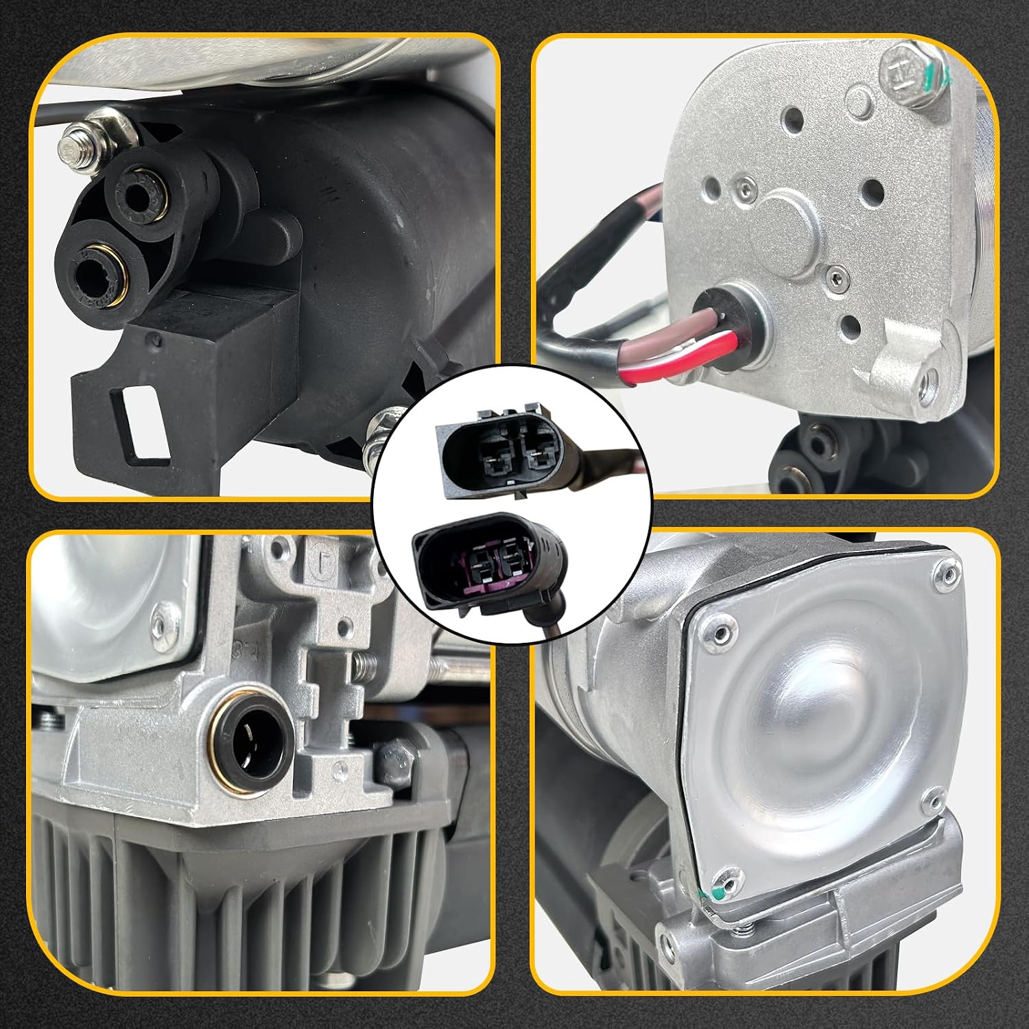 MILLISEC Air Suspension Compressor Pump Suitable for 2014-2021 Ram 2500, Ram 3500 Car Air Compressor OE Replaces# P3480, 68239571AB, 4154030010, 4154039012