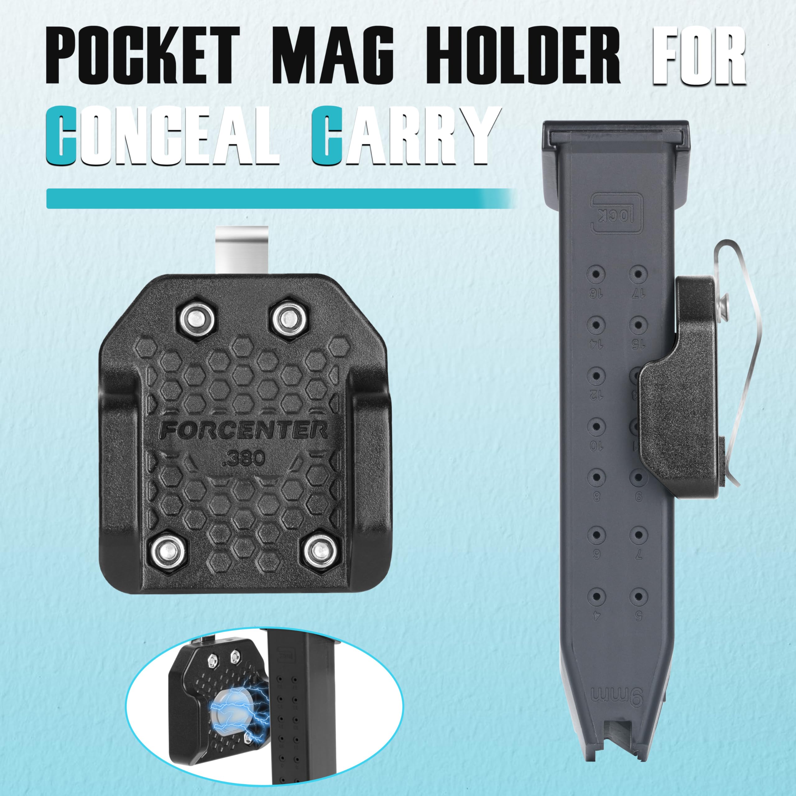 Amazon.com: Forcenter Magnetic Magazine Holder Hidden Pocket