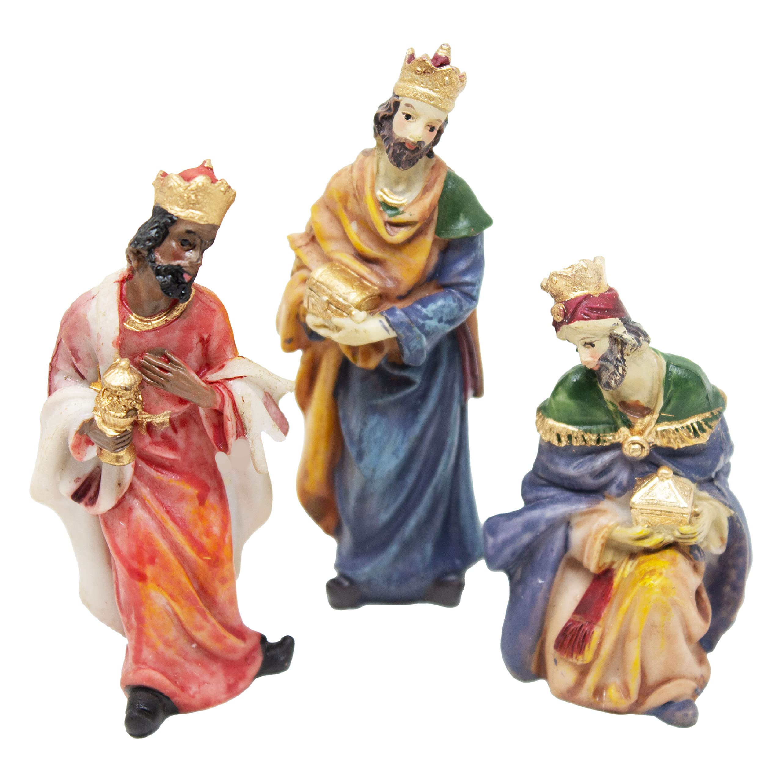 ToCi Belén navideño con 11 Figuras (de hasta 10 cm) de diseño clásico para decoración navideña de belén