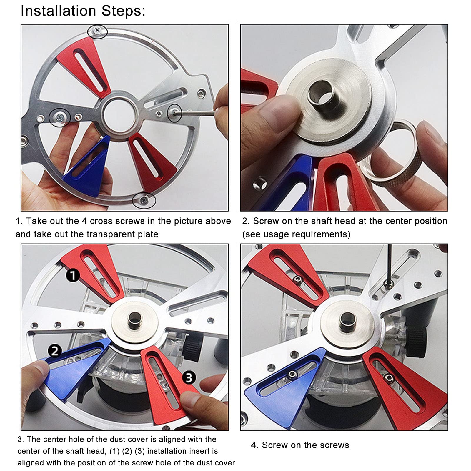 Supporto per macchina rifilatrice per la lavorazione del legno Supporto per scanalatura di fresatura e kit staffa guida per foratura con perni e boccole di posizionamento -