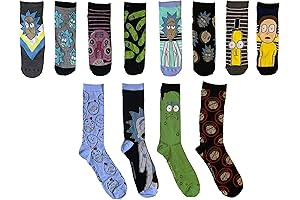 Rick and Morty 12 Days of Socks Advent Calendar for Men