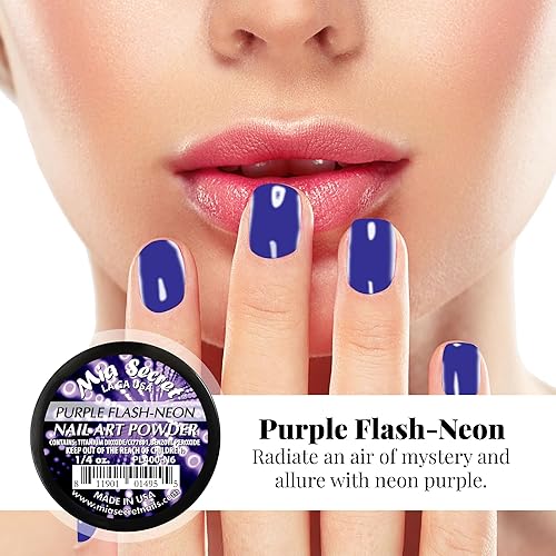 Miniatura 5 de Mia Secret - Colección de polvo acrílico para uñas, polímero Marry ME, 6 piezas