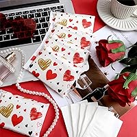 Vista 4 de Eaasty Paquete de 50 pañuelos faciales de tamaño de viaje, 3 capas de papel, mini pañuelos de boda para invitados, viajes, San Valentín, boda