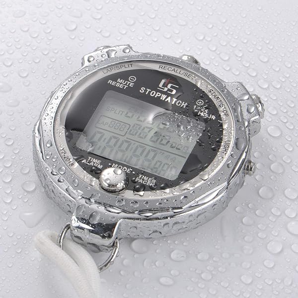 LAOPAO 100 Precision 1/1000 Seconds Memory with Light Function and Mute Chronograph Timer for Gym Basketball Football Baseball Outdoor Sports - 2