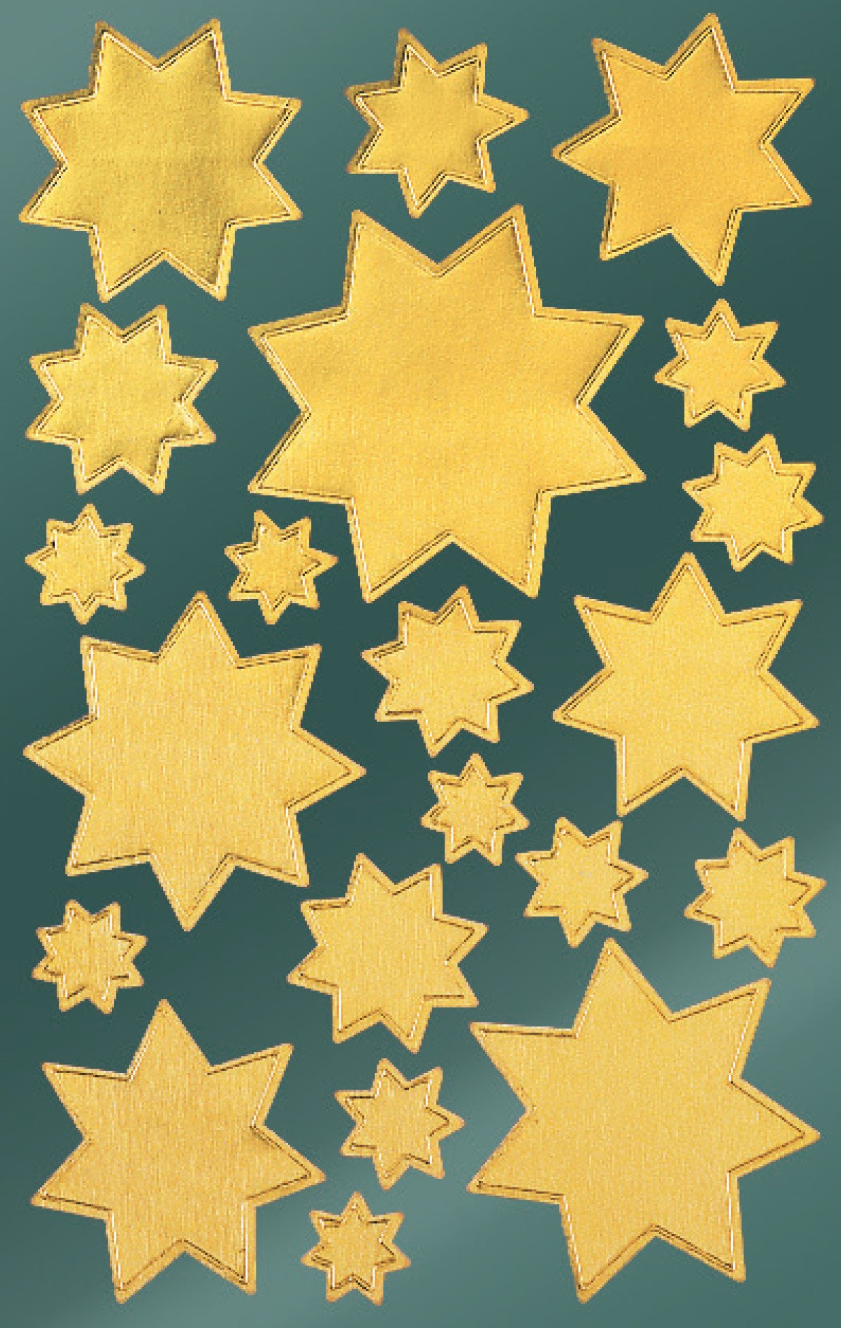 Avery Zweckform 52807 42 Stickers Christmas Stars Wall Stickers