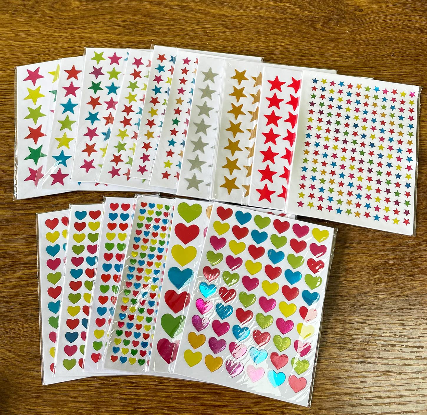Classicseali 6 Sheets Small Cute Stickers - Glitter Self-Adhesive Photocard Stickers For Scrapbooks & DIY